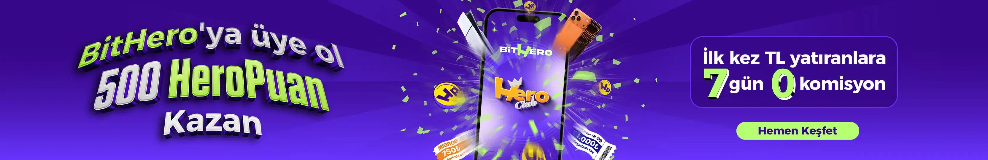 BitHero'ya Üye Ol ve Kazan